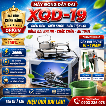 MÁY ĐÓNG DÂY ĐAI XQD19