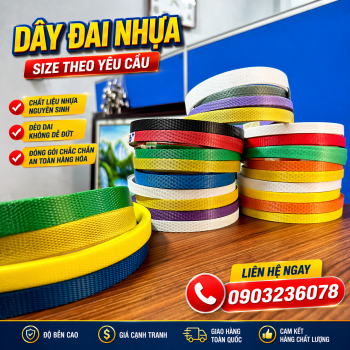 Màu dây đai nhựa PP các loại