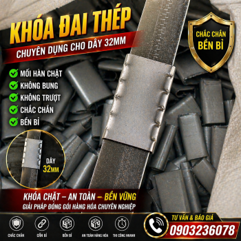 KHOÁ ĐAI SẮT 32MM