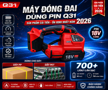MÁY ĐÓNG DÂY ĐAI DÙNG PIN CẦM TAY Q31